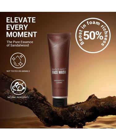 Body & Earth 8PC Sandalwood Bath and Body Gift Set - Perfect Gift Baskets for Men | Self Care Essentials Including Body Lotion Face Wash & More | Ideal Gifts for Husband & Father's Day - Buy Online on GoSupps.com