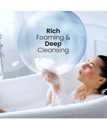 Luxury Back Scrubber Loofah Belt - Stretchable 9 Knots Bath Sponge for Men & Women | Aqua Green - Buy Online on GoSupps.com