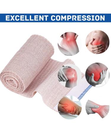 Elastic Bandage Wrap 6 Pack - Latex Free 4" Compression Bandages for Sprains & Injuries | International Shipping Available - Buy Online on GoSupps.com