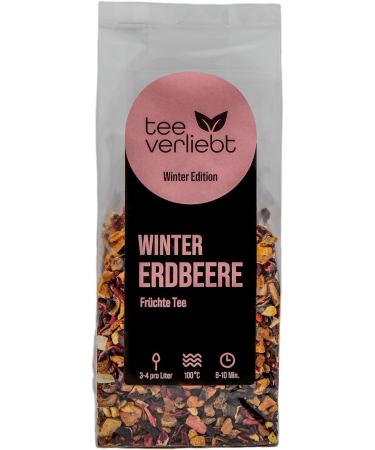 Teeverliebt - Winter Edition Winter Strawberry Fruit Tea 100 g | Loose Fruit Tea | Delicious Tea Mix Ideal as a Gift for Christmas - Buy Online on GoSupps.com