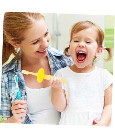 Beavorty Travel Toothbrush for Toddlers - Portable Children's Mouth Cleaner & Accessories | Yellow - Buy Online on GoSupps.com