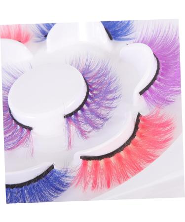 minkissy 4 Pairs Colorful 3d False Eyelashes 4 Pairs for Stage Makeup Mixed Color Soft Imitation Eyelashes (-10) 3d Fake Lashes Fake Eyelashes Colored False Eyelashes Miss Curly - Buy Online on GoSupps.com