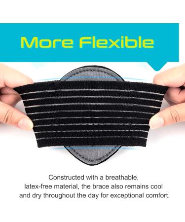Compression Arch Support Sleeves for Plantar Fasciitis - Cushioned Orthotic Relief for Flat Feet & Achy Feet - Men & Women - Buy Online on GoSupps.com