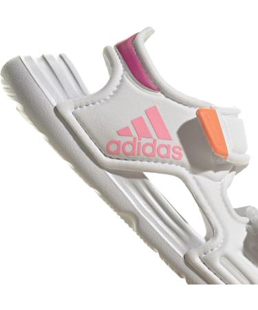 adidas Kids Altaswim Beach & Pool Shoes - 2 UK Child, White/Pink - Buy Online on GoSupps.com