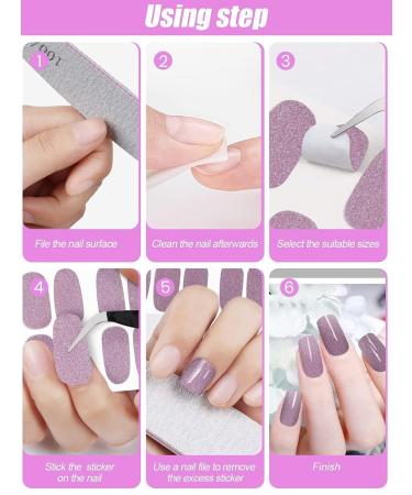 20 Sheets Nail Polish Stickers - Kalolary Full Wraps & Nail Files | Self-Adhesive Gel Nail Strips for Women & Girls - Fast International Shipping - Buy Online on GoSupps.com
