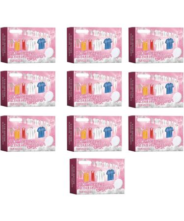 Haoyull Pack of 10 Laundry Detergent Sheets 100Pieces Explosives Salts Enzyme Cleans Tablets for Powerful Cleans - Buy Online on GoSupps.com