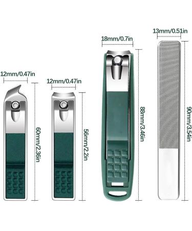 Nail Clippers Set | Stainless Steel Nail Nail Care Tools With Storage Box Personal Care For Men And Women Thick Cutter - Buy Online on GoSupps.com