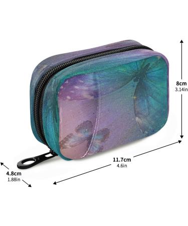 Buy Pfrewn 7 Day Pill Organizer Case - Vintage Butterfly Travel Pill Box | Portable Weekly Vitamin & Medicine Holder - Buy Online on GoSupps.com