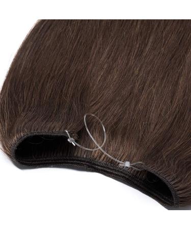 Hairpiece Extensions | Real Remy Hair Weft | Thickening Wire Extension | Medium Brown #4 - 22 inch (75g) - Buy Online on GoSupps.com
