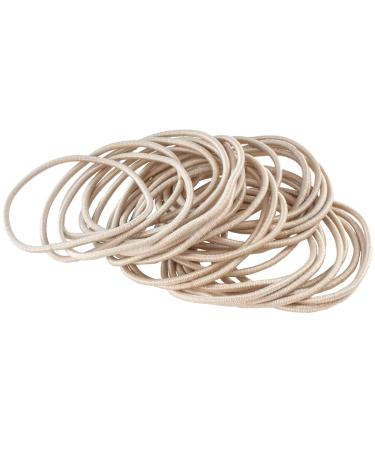 Premium Blonde Hair Ties - 30 Thin 1.5mm Hair-Like Bands with Chic White Storage Box | Ideal for Stylish Storage - Buy Online on GoSupps.com