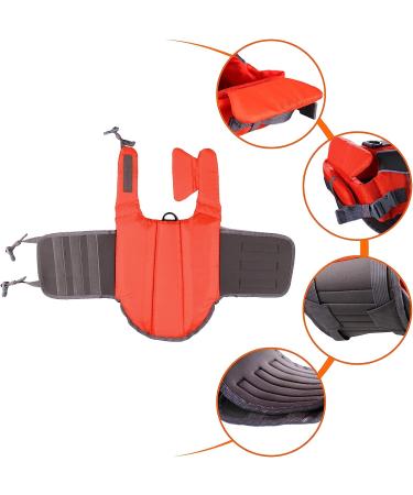 Adjustable Dog Life Jacket with Rescue Handle for Large Dogs - Orange | Pet Floatation Vest for Pool, Beach, Boating - Buy Online on GoSupps.com