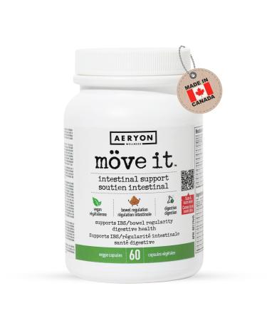 M ve it All-Natural Laxative Free Stool Softener by Aeryon Wellness | IBS Relief with Digestive Enzymes | Provides Bloating Relief Restores Gut health | Natural Colon Cleanser (60 Veggie Capsules) Move-it