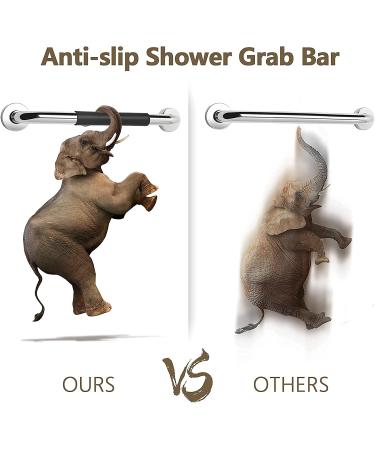 2 Pack 16 Inch Anti-Slip Bathroom Handicap Grab Bars for Seniors - Tesuchan 16inch - Buy Online on GoSupps.com