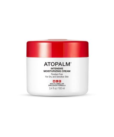 ATOPALM Intensive Moisturizing Cream for Dry & Sensitive Skin  Face Moisturizer  Replenishes Hydration  Paraben-Free  3.4 Fl Oz  100ml