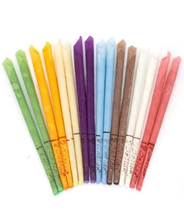 Ear Candles 24 Pcs(8 Colours) Ear Wax Remover Candles Kit with Natural 100% Organic Beeswax Earwax Candles Removal Kit Ideal for Blocked Ears Health Care