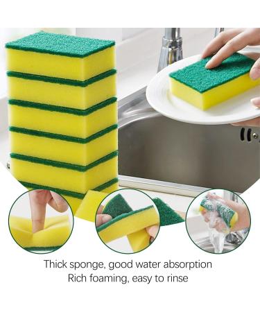 Scrub Sponge Sponge Wipe high-Density impregnated 20 Pieces of Kitchen dishwashing Sponge Housework Cleaning Sponge Block Dish Cloth rag - Buy Online on GoSupps.com