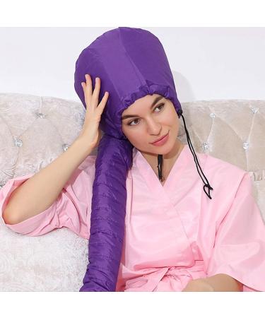 Hair Dryer Bonnet - Hair Dryer Hood Diffuser Attachment - Soft Adjustable Dryer Cap with Headband for Speeds Up Drying Time & Conditioning Fits All Head Sizes - Buy Online on GoSupps.com