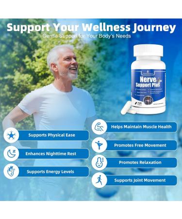 Nerve Support Supplement Alpha-Lipoic AcidTurmeric Extract B12 Vitamins and Herbal Blend for Fortify Nerve Health 120 Capsules - Buy Online on GoSupps.com