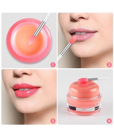 Newtay 20 Pcs Silicone Lip Brush Covers and Brushes for Lipsticks, Lip Gloss, Balm - Pink/White - Buy Online on GoSupps.com
