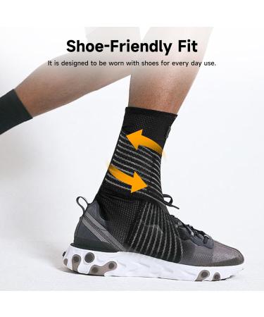 Ankle Brace for Plantar Fasciitis Support | Adjustable Compression Sock for Heel Spur Achilles Tendonitis & Sprained Ankle - Fast International Shipping - Buy Online on GoSupps.com