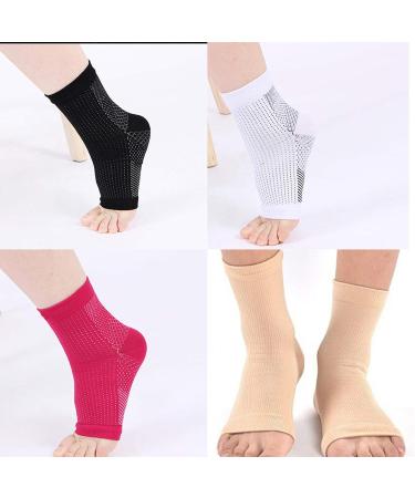 6 Pairs Dr Sock Soothers: Anti-Fatigue Compression Foot Sleeve Support Socks (S/M) - 6 Color Options - Buy Online on GoSupps.com