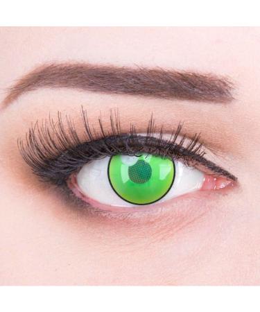 Colored Contact Lenses - Green Demon Nezuko Anime Style - Highly Opaque Cosplay Lenses | Free Container | Ideal for Halloween & Costumes (1 Pair) - Buy Online on GoSupps.com