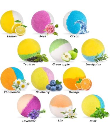 Kids Bath Bombs with Surprise Toys - 12Pcs Bubble Fizzies for Gentle Moisturizing. Perfect Birthday & Christmas Gifts for Boys and Girls - Buy Online on GoSupps.com