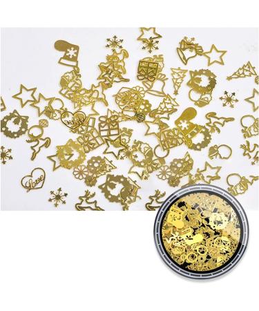 FEIlei Star Moon Nail Charms Metal Rivet Nail Rhinestones for DIY Nail Art Decorations - Buy Online on GoSupps.com