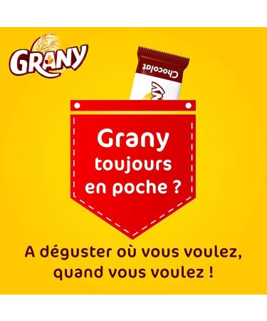 LU - Grany - Barre 5 C r ales au Chocolat - Lot Barres en Sachets Individuels - Format de Poche Pratique - Sans Colorant ni Conservateur - Fabriqu en France - Carton de 120 Barres de 21 g Chocolat 120 unit s - Buy Online on GoSupps.com