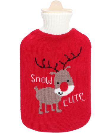 Valiclud Heat Bottle - Hand Warmer with Knitting Cover for Pain Relief | Christmas Gift for Neck Shoulders & Feet | Heat & Cold Therapy (Water Bottle Included) - Buy Online on GoSupps.com