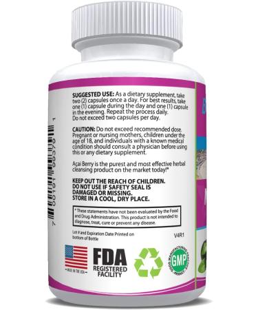 Max Detox Dietary Supplement | Natural & Safe Formula with Acai Berry, Papaya & Ginger | Promotes Colon Cleansing | 60 Capsules - Buy Online on GoSupps.com