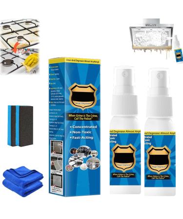 Proemptli Magic Degreaser Cleaner Spray Kitchen Cleaner Spray Degreaser Multi Purpose Wash Free Cleaning Spray (2Pcs)