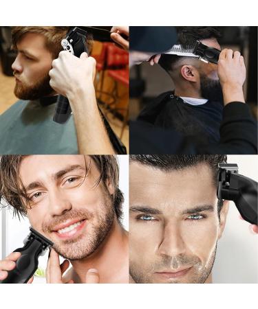 KEMEI Black Professional Hair Clippers and Trimmer Set Electric Hair Clippers for Men Cordless Barber Clippers T Blade Outliner Trimmer USB Rechargeable Haircut Clippers km-2296 km-2299 - Buy Online on GoSupps.com