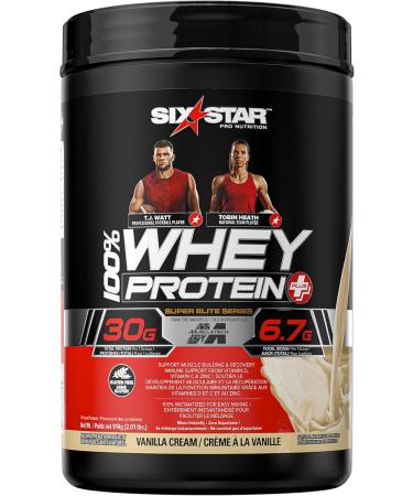 Six Star Whey Protein Plus (Isolate & Peptides) Powder for Muscle Gain | Chocolate + Vanilla 2 lbs Each Triple Chocolate+ Vanilla 907 g (Pack of 1) - Buy Online on GoSupps.com