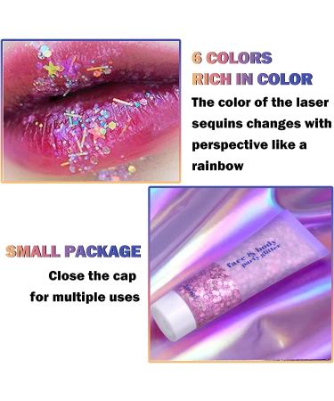 Chunky Glitter Gel for Face, Hair & Body - Long Lasting Sparkle - Holographic White - Perfect for Halloween, Festivals & Raves - Buy Online on GoSupps.com