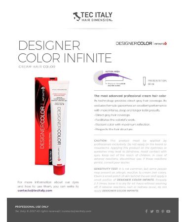 Tec Italy Designer Color Infinite - Extra Light Blonde Hair Color Tube 3 oz | Naturals/Naturales for International Shipping - Buy Online on GoSupps.com