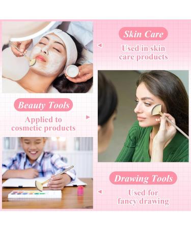 12 Pieces Facial Brushes - Soft Applicator Tools for Masks & Creams - Comfortable Wood Handle - Ideal for Makeup & Skincare (Champagne - Buy Online on GoSupps.com