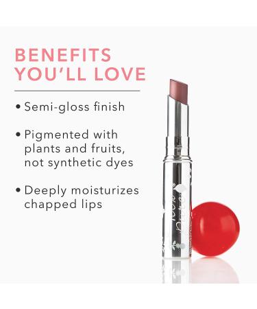 100% PURE Lip Glaze Sultry Tinted Lip Balm with Cocoa Butter & Vitamin E - Natural Lip Moisturizer (Warm Peach Brown Color) - 0.088 oz - Buy Online on GoSupps.com