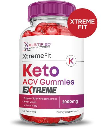 (5 Pack) Xtreme Fit Keto ACV Gummies Extreme 2000MG XtremeFit Keto Gummies Apple Cider Vinegar Formulated with Pomegranate Beet Juice Powder B12 Vegan Non GMO 300 Gummys 60 Count (Pack of 5) - Buy Online on GoSupps.com