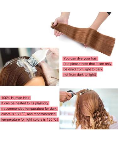 Tape in Hair Extensions Invisible Tape in Hair Extensions Real Remy Tape in Hair Extensions Silky Straight Human Hair Double Side Seamless Skin Weft Tape Hair Extensions Medium Auburn Tape in Extensio - Buy Online on GoSupps.com