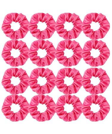 16 Pacs Satin Scrunchies Bridesmaid Proposal Gifts Hair Ties Scrunchies for Women Girls Bachelorette Party Favors(Hot pink) - Buy Online on GoSupps.com