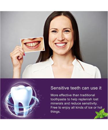 Sensitive Teeth Whitening Toothpaste Purple Formula for Gentle Cleaning, Reduce Yellow Stains, and Protect Tooth Enamel and Gums - Buy Online on GoSupps.com