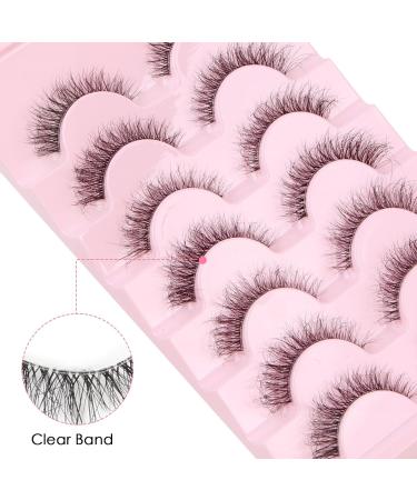 Parriparri Cat Eye Fluffy Wispy False Eyelashes - Natural Look 7 Pairs Mink 02 - Buy Online on GoSupps.com