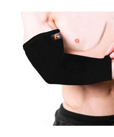 Elbow Support Sleeve Brace - Antislip Arm Support for Tennis & Golfers Elbow Arthritis Tendonitis Relief | Unisex (M-L) - Pain Relief & Comfort - Buy Online on GoSupps.com