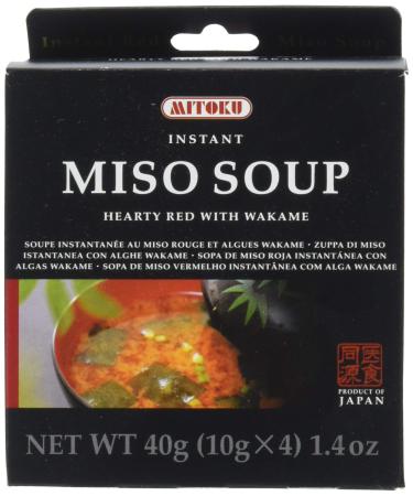 Probios Red Miso Soup With Organic Wakame 4X10g