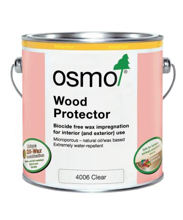 Osmo - Wood Protector - Hard Wax Oil - 4006 Clear - Water Repellent - 0.75 Liter