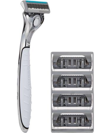 Schick Titanium Shaving Starter Gift Set for Men - Razor + 5 Refills - Buy Online on GoSupps.com