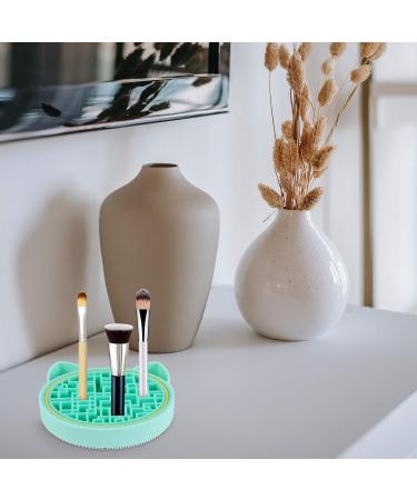 Buy Green 11x11cm Makeup Brush Cleaner & Storage Rack - Cute Cat Clean Brush Pad & Scrubber for Perfect Makeup Care | International Shipping Available - Buy Online on GoSupps.com