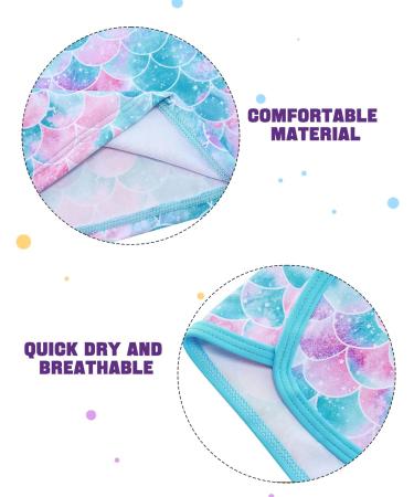 Girls Long Sleeve Swimsuit Set | UPF 50+ Protection | Blue Mermaid Design | 3-4 Years - Buy Online on GoSupps.com
