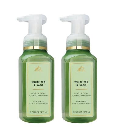 Generic Bath a d Body - Foaming Hand Soaps - 8.75 Fl Oz / 259 mL (2 Pack) (2 White Tea & Sage)